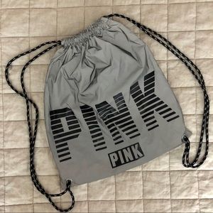 Victoria’s Secret PINK Drawstring Reflective Bag